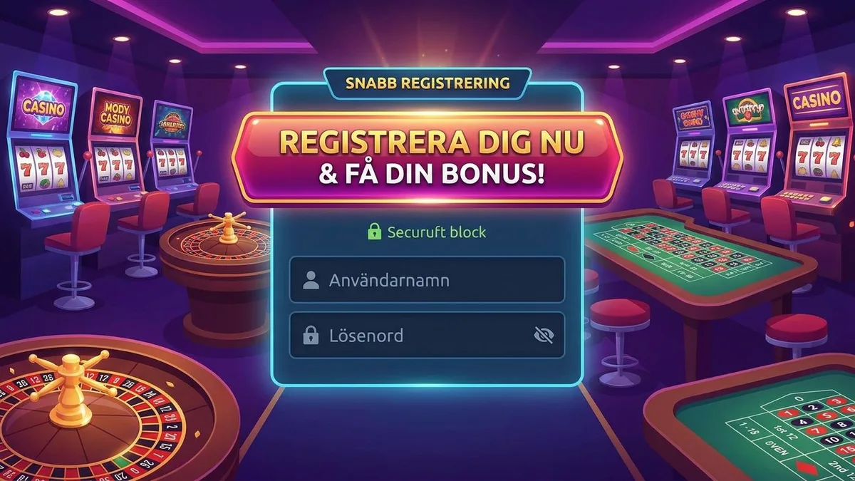 Registrera dig med bonus